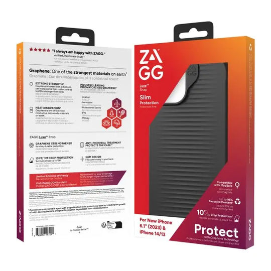 ZAGG iPhone 15 Pro Case: Graphene Luxe Snap - 3C Easy Markham