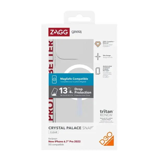ZAGG's Gear4 D3O Crystal Palace Snap Case for iPhone 14 Pro Max ZAGG
