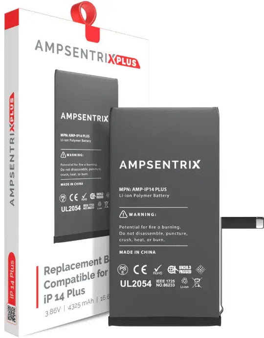 AmpSentrix Plus Replacement Batteries for iPhone 14 / 14 Plus / 14 Pro / 14 Pro Max - 3C Easy Markham