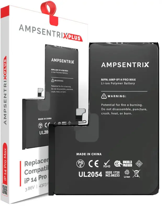 AmpSentrix Plus Replacement Batteries for iPhone 14 / 14 Plus / 14 Pro / 14 Pro Max - 3C Easy Markham