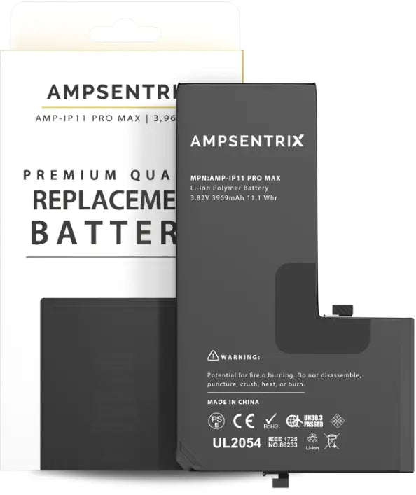 Ampsentrix Pro Replacement Batteries for Apple iPhone 11 / 11 Pro / 11 Pro Max - 3C Easy Markham