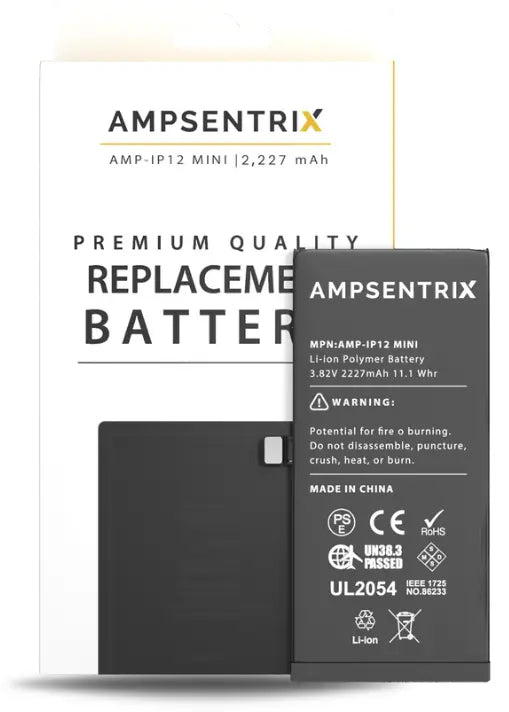 Ampsentrix Pro Replacement Batteries for Apple iPhone 12 Mini / 12 / 12 Pro / 12 Pro Max - 3C Easy Markham
