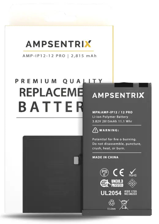 Ampsentrix Pro Replacement Batteries for Apple iPhone 12 Mini / 12 / 12 Pro / 12 Pro Max - 3C Easy Markham