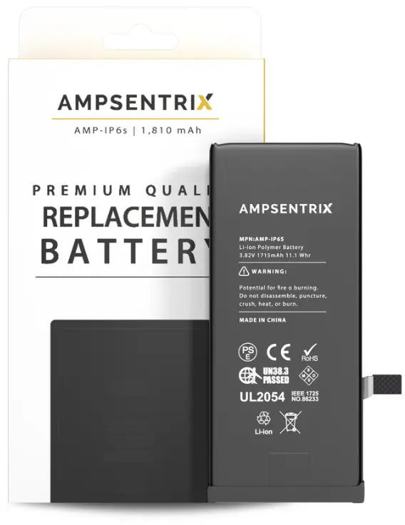 Ampsentrix Pro Replacement Batteries for Apple iPhone 6, 6 Plus, 6S, 6S Plus - 3C Easy Markham