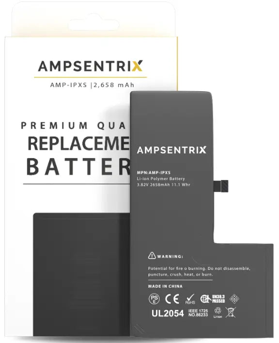 Ampsentrix Pro Replacement Batteries for Apple iPhone Xs / XR / Xs Max - 3C Easy Markham