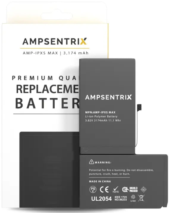 Ampsentrix Pro Replacement Batteries for Apple iPhone Xs / XR / Xs Max - 3C Easy Markham
