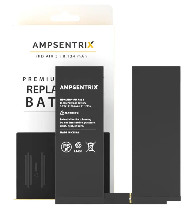 Ampsentrix Replacement Batteries for Apple iPad Airs - 3C Easy Markham