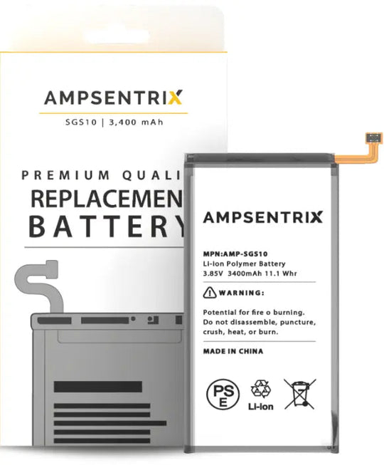 Ampsentrix Replacement Batteries for Samsung S10 and S10 Plus - 3C Easy Markham