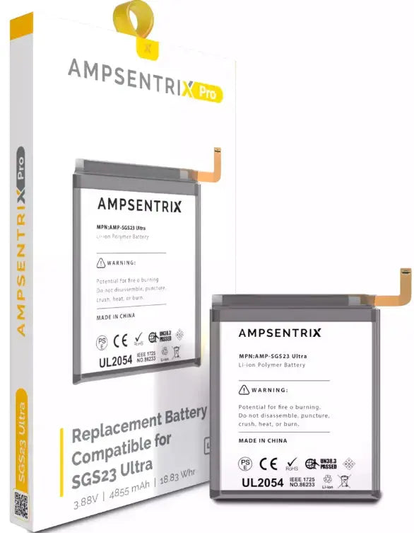 Ampsentrix Replacement Batteries for Samsung S23 5G, S23 Plus 5G and S23 Ultra 5G - 3C Easy Markham
