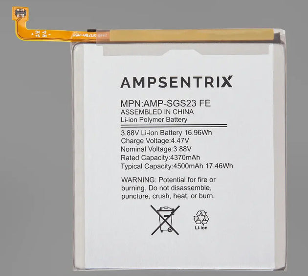 AmpSentrix Replacement Battery Compatible with Samsung S23 FE 5G - 3C Easy Markham