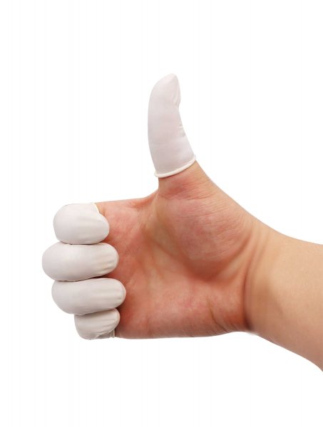 Anti-Static Rubber Finger Cots (Pack of 100) - 3C Easy Markham