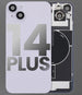 Back Cover Pre-Installed with Wireless Charging Coil, MagSafe Magnets & Flashlight Flex for iPhone 14 Plus - 3C Easy Markham