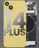 Back Cover Pre-Installed with Wireless Charging Coil, MagSafe Magnets & Flashlight Flex for iPhone 14 Plus - 3C Easy Markham