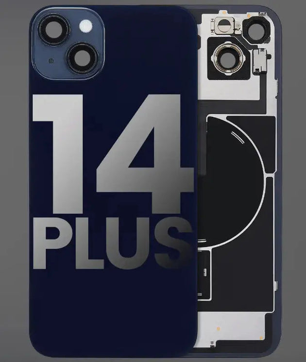 Back Cover Pre-Installed with Wireless Charging Coil, MagSafe Magnets & Flashlight Flex for iPhone 14 Plus - 3C Easy Markham