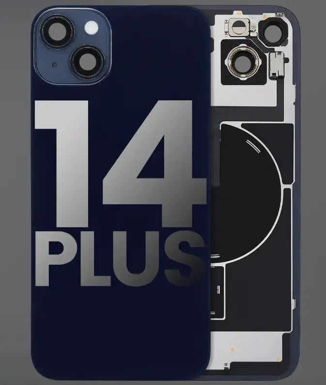 Back Cover Pre-Installed with Wireless Charging Coil, MagSafe Magnets & Flashlight Flex for iPhone 14 Plus - 3C Easy Markham