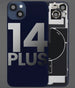 Back Cover Pre-Installed with Wireless Charging Coil, MagSafe Magnets & Flashlight Flex for iPhone 14 Plus - 3C Easy Markham