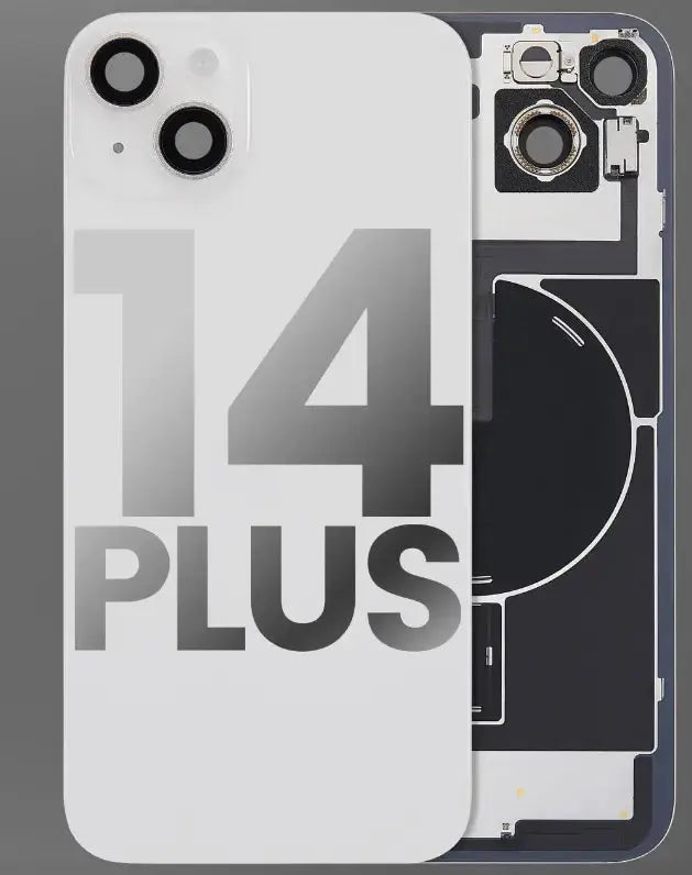 Back Cover Pre-Installed with Wireless Charging Coil, MagSafe Magnets & Flashlight Flex for iPhone 14 Plus - 3C Easy Markham