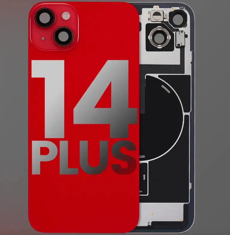 Back Cover Pre-Installed with Wireless Charging Coil, MagSafe Magnets & Flashlight Flex for iPhone 14 Plus - 3C Easy Markham