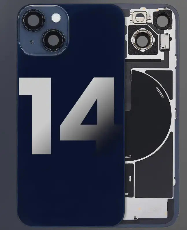 Back Cover Pre-Installed with Wireless Charging Coil, MagSafe Magnets & Flashlight Flex for iPhone 14 - 3C Easy Markham