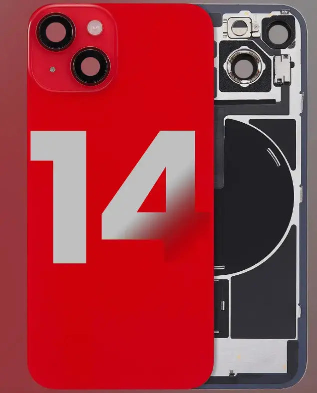 Back Cover Pre-Installed with Wireless Charging Coil, MagSafe Magnets & Flashlight Flex for iPhone 14 - 3C Easy Markham
