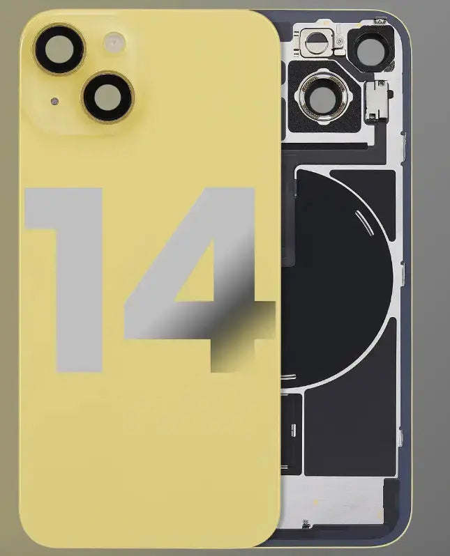 Back Cover Pre-Installed with Wireless Charging Coil, MagSafe Magnets & Flashlight Flex for iPhone 14 - 3C Easy Markham