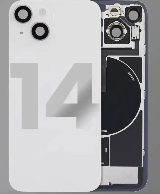 Back Cover Pre-Installed with Wireless Charging Coil, MagSafe Magnets & Flashlight Flex for iPhone 14 - 3C Easy Markham