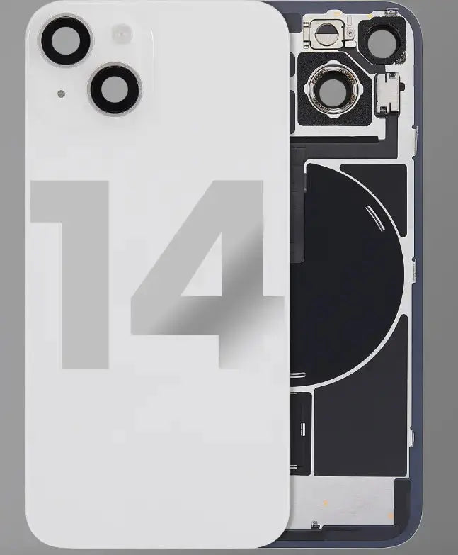 Back Cover Pre-Installed with Wireless Charging Coil, MagSafe Magnets & Flashlight Flex for iPhone 14 - 3C Easy Markham
