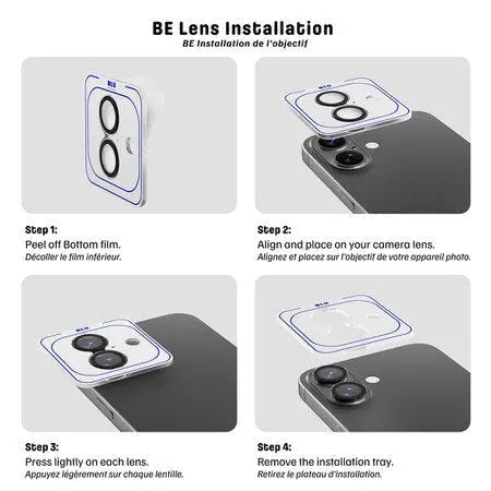 Blu Element's Invisible 1 by 1 Lens Protector Compatible with iPhone 16 Pro & iPhone 16 Pro Max - 3C Easy Markham