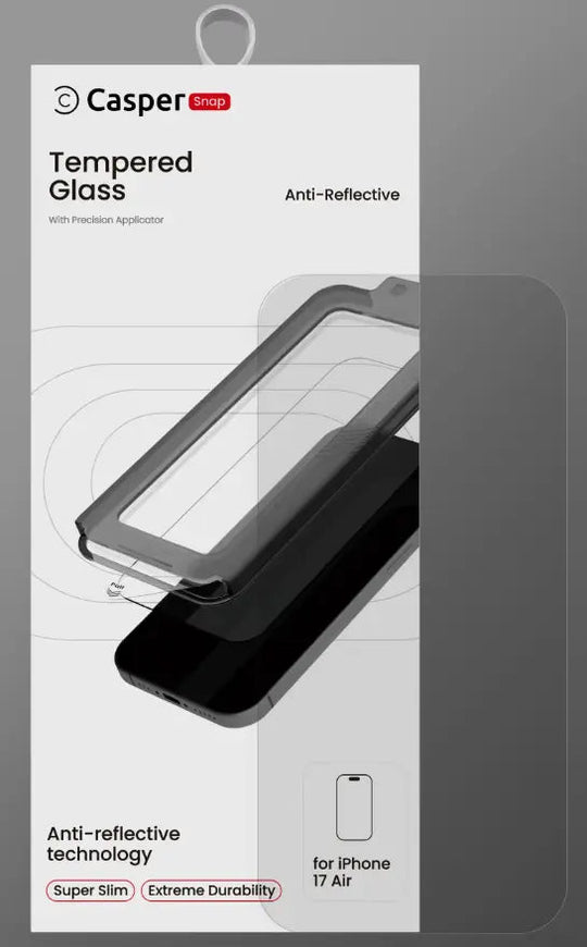 Casper Snap Tempered Glass Protector w/ Anti- Reflective Compatible with iPhone 17 Series - 3C Easy Markham