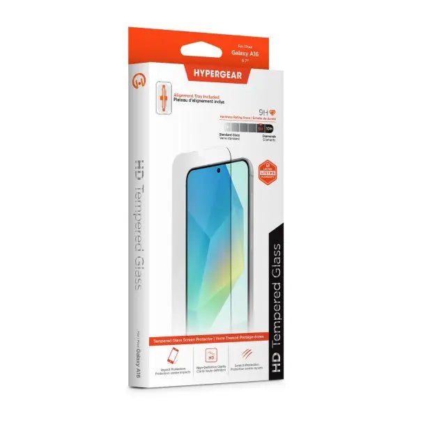 HyperGear Tempered Glass Screen Protector for Samsung A16 5G - 3C Easy Markham