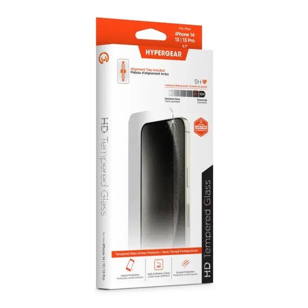 HyperGear Tempered Glass Screen Protector w/Dust-Free Install Tray Compatible with iPhone 14 - 3C Easy Markham