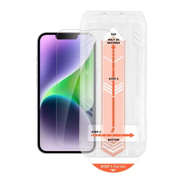 HyperGear Tempered Glass Screen Protector w/Dust-Free Install Tray Compatible with iPhone 14 - 3C Easy Markham