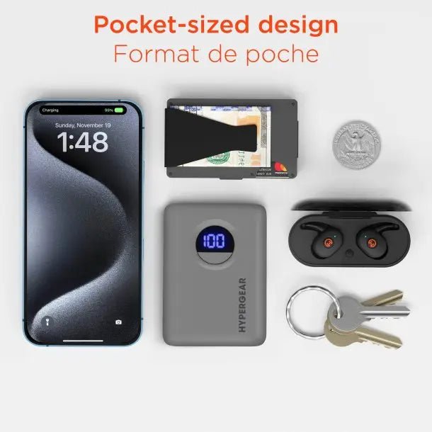 HyperGear's 10000mAh Power Pack Pro Portable Power Bank with Digital Display - 3C Easy Markham