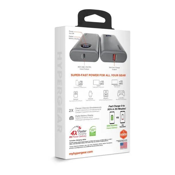 HyperGear's 20000mAh Power Pack Pro+ Portable Power Bank with Digital Display - 3C Easy Markham