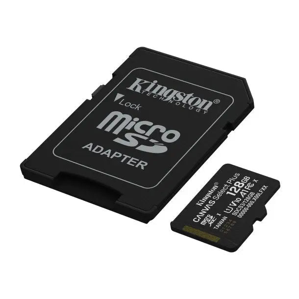 Kingston Canvas Select Plus 128GB microSDXC Card – Up to 150MB/s, A1 Performance (Gen 3) + SD Adapter - 3C Easy Markham