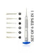 Nanch Screwdrivers Set 6 in 1 (2.5mm Convex Cross / Torx T2 / Tri-point / PH000 1.2mm / 0.8mm P2 /Flathead 1mm) - 3C Easy Markham