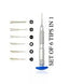 Nanch Screwdrivers Set 6 in 1 (2.5mm Convex Cross / Torx T2 / Tri-point / PH000 1.2mm / 0.8mm P2 /Flathead 1mm) - 3C Easy Markham