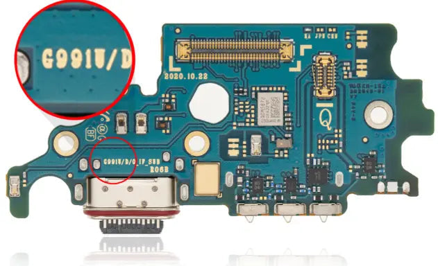 Replacement Charging Port Board for Samsung Galaxy S21 5G, S21 Plus 5G and S21 Ultra 5G - 3C Easy Markham