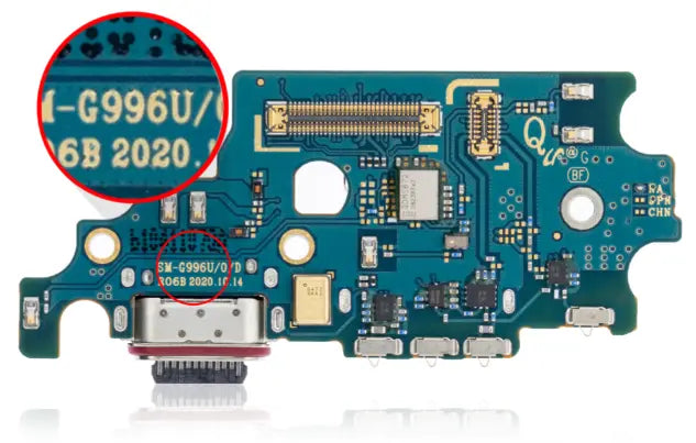Replacement Charging Port Board for Samsung Galaxy S21 5G, S21 Plus 5G and S21 Ultra 5G - 3C Easy Markham