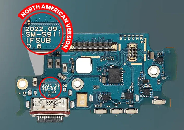 Replacement Charging Port Daughter Board Comaptible with Samsung Galaxy S23 5G, S23 Plus 5G and S23 Ultra 5G - 3C Easy Markham
