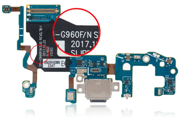 Replacement Charging Port Flex Cable for Samsung Galaxy S8, S8 Plus, S9, and S9 Plus - 3C Easy Markham