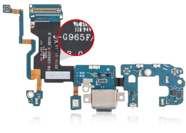 Replacement Charging Port Flex Cable for Samsung Galaxy S8, S8 Plus, S9, and S9 Plus - 3C Easy Markham