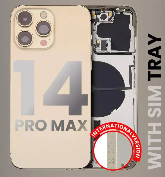 Replacement Housing w/ Misc. Components Pre-Installed Compatible with iPhone 14 Pro Max - 3C Easy Markham