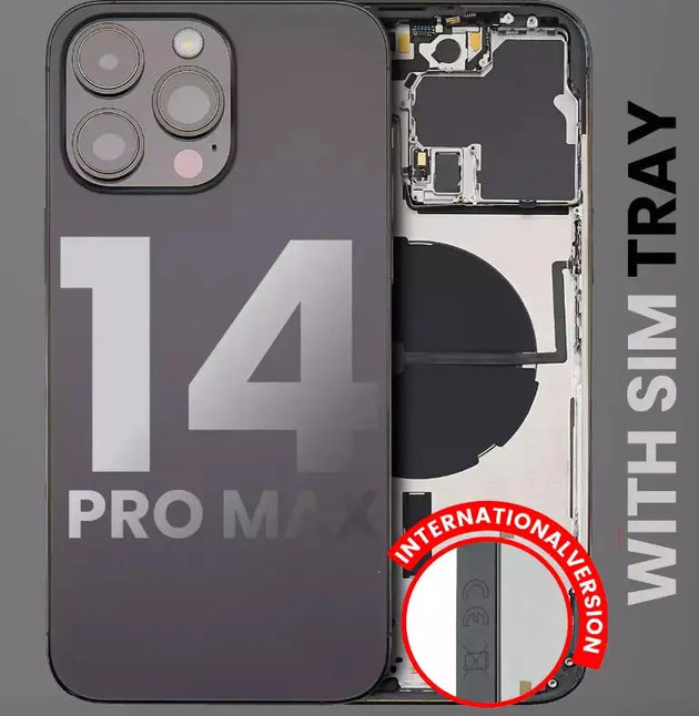 Replacement Housing w/ Misc. Components Pre-Installed Compatible with iPhone 14 Pro Max - 3C Easy Markham