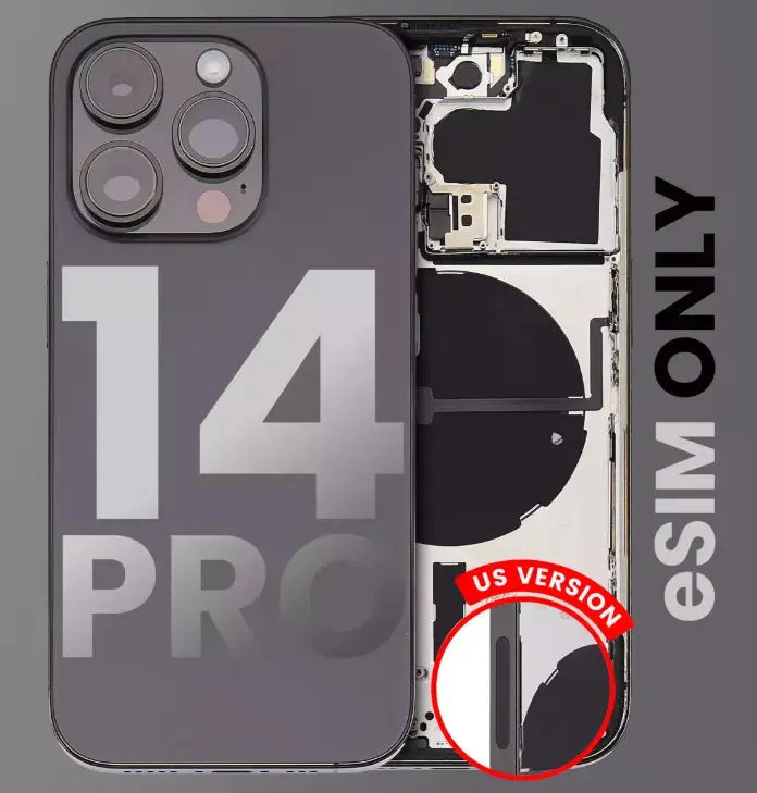 Replacement Housing with Misc. Components Pre-Installed Compatible with iPhone 14 Pro - 3C Easy Markham