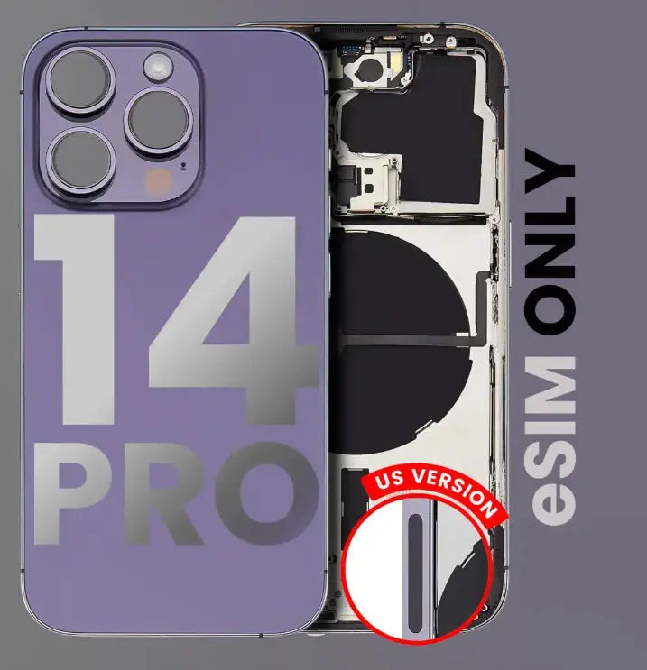 Replacement Housing with Misc. Components Pre-Installed Compatible with iPhone 14 Pro - 3C Easy Markham