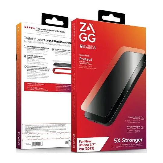 ZAGG InvisibleShield Glass Elite Screen Protector for iPhone 15 Pro & iPhone 15 Pro Max - 3C Easy Markham