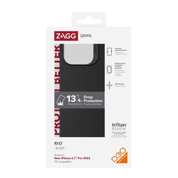ZAGG's Gear 4 D3O Rio Case Compatible with iPhone 14 Pro Max - 3C Easy Markham