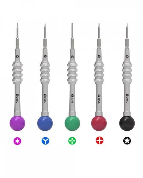 2UUL Everyday Series Screwdrivers Set 5 in 1 (2.5mm Convex Cross / Torx T2 / Tri-point / PH000 1.2mm / 0.8mm P2) - 3C Easy Markham