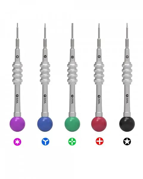2UUL Everyday Series Screwdrivers Set 5 in 1 (2.5mm Convex Cross / Torx T2 / Tri-point / PH000 1.2mm / 0.8mm P2) - 3C Easy Markham